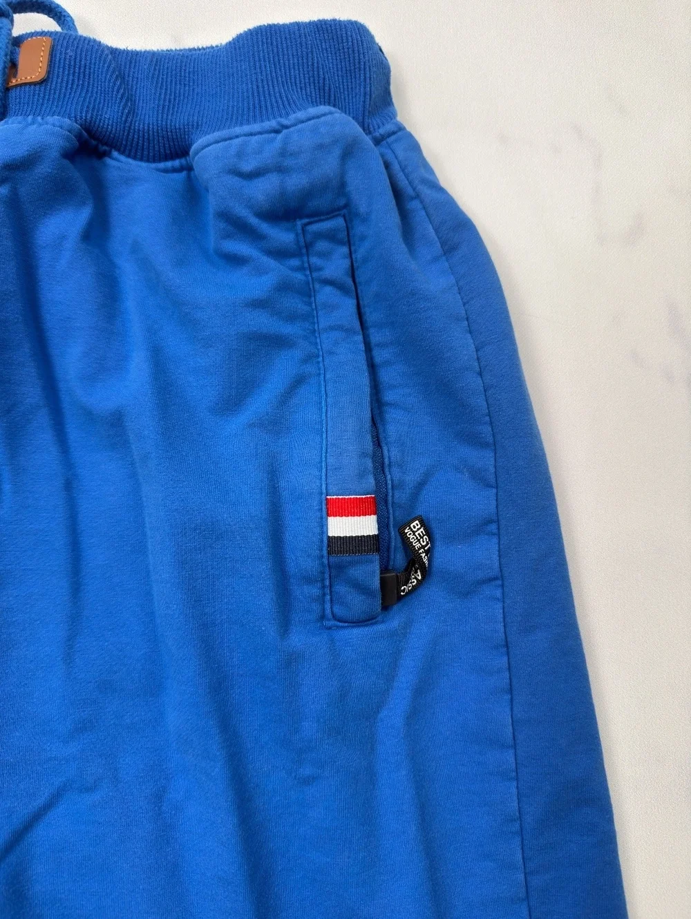 Blue Casual Shorts Drawstring Pockets - Mens 3XL